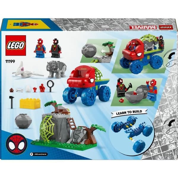 LEGO Marvel 11199 Hämähäkkimiehen tiimin Dino-ajoneuvopelastus - Hämähäkkimies ja hänen upeat ystävänsä