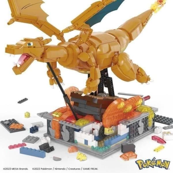 MEGA-Pokémon-Charizard i bevægelse, at bygge (1.663 stk.) HMW05