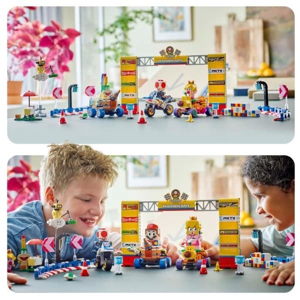 LEGO Super Mario 72036 Mario Kart – Baby Peach & Huvudprispaket – Motorcykelleksak