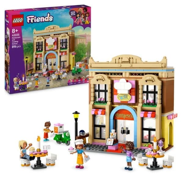 LEGO Friends 42655 Ravintola ja kokkikoulu - Rakennussarja tytöille