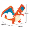 Pikkukuva 5 / 6: Pokémon Charizard -figuuri - BANDAI - Nanoblock - 860-osainen palikkafiguuri - Rakennussarja - NBPM80