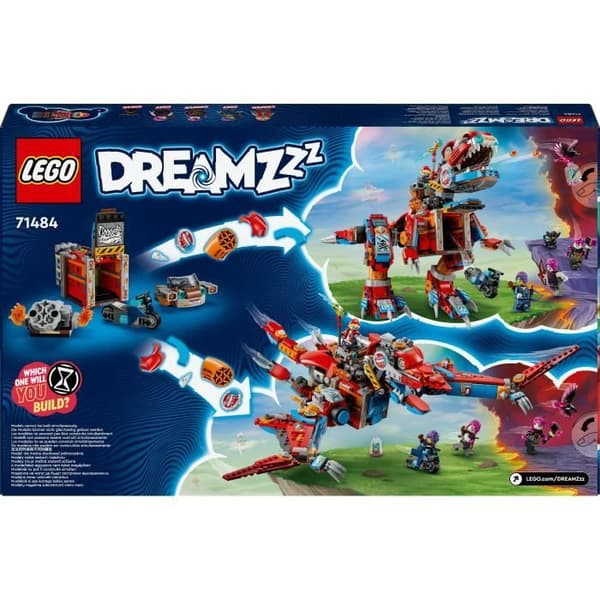 LEGO DREAMZzz 71484 Coopers C-Rex Dinosaurrobot - T. rex eller Pterodactyl Figur