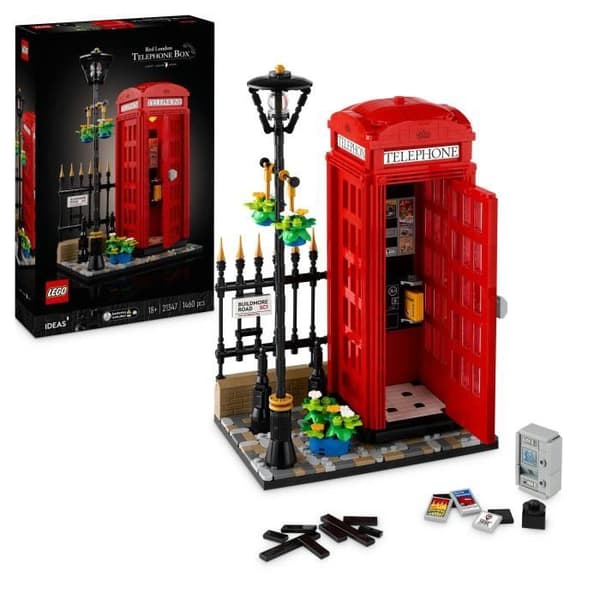 LEGO Ideas 21347 Eksklusivt hos Cdiscount London Telefonboks Boligindretning for anglofiler