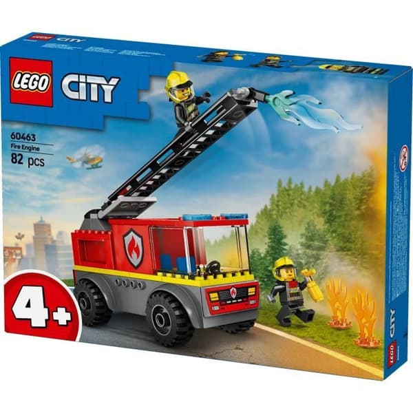 LEGO City 60463 Brandbil med stige - Byggesæt - Børn fra 4 år