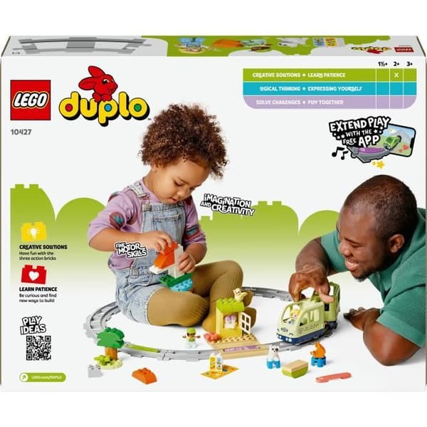 LEGO DUPLO Min By 10427 Interaktivt Eventyrtog - Tidligt Læringslegetøj til 2-årige