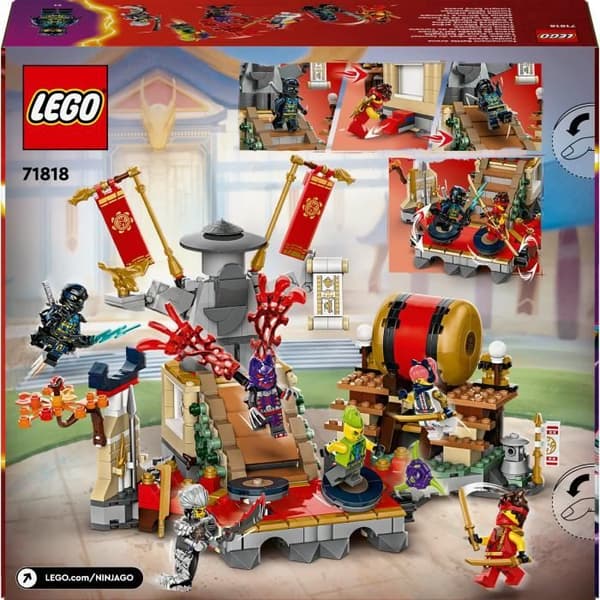 LEGO NINJAGO 71818 Turneringsarena - Ninja-actionleksak för barn