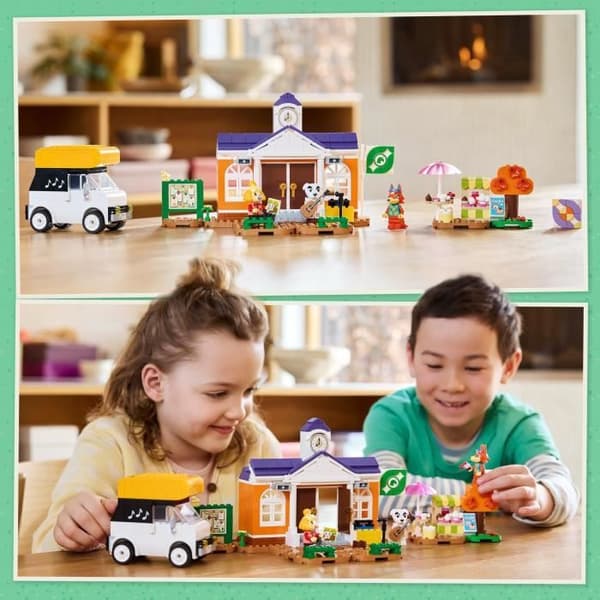 LEGO Animal Crossing 77052 Kékén konsertti aukiolla - Rakennuslelu kahvilalla