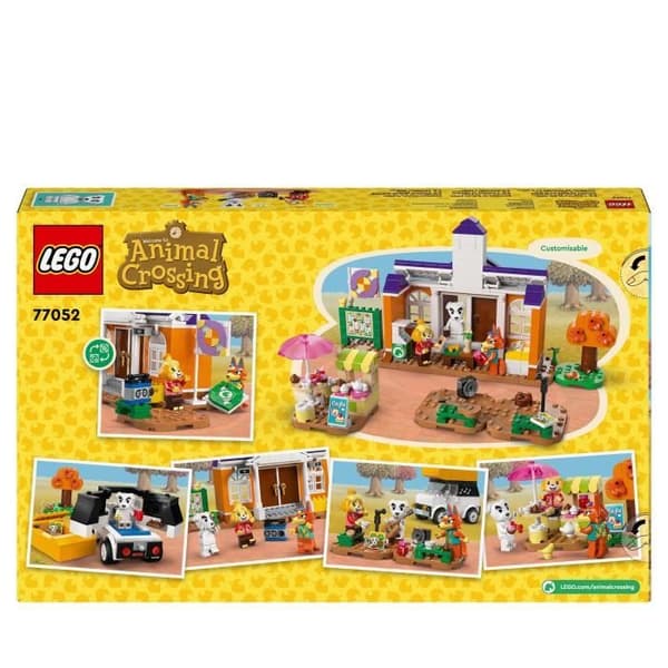 LEGO Animal Crossing 77052 Kékén konsertti aukiolla - Rakennuslelu kahvilalla