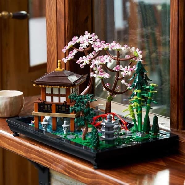 LEGO Icons 10315 Rauhallinen puutarha, zen-kasvitieteellinen puutarhanhoitosetti aikuisille, lahja naisille, miehille