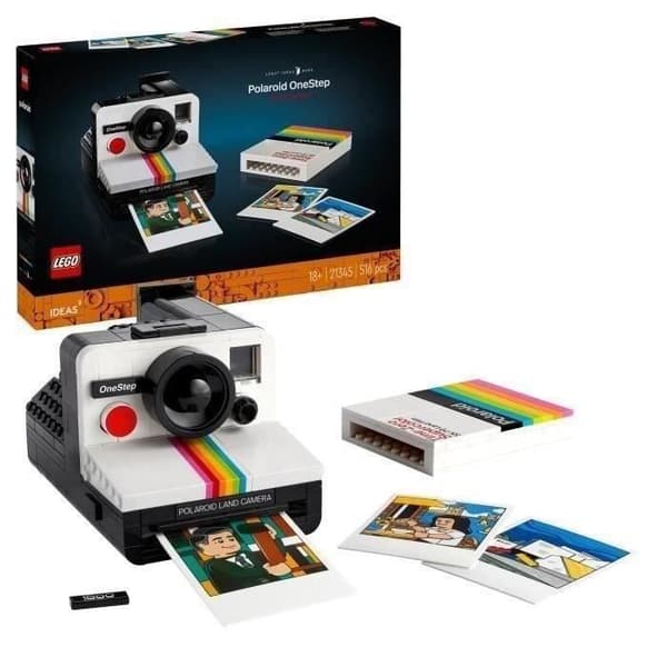 LEGO 21345 Ideas Polaroid OneStep SX-70 -kamera, rakennettava malli aikuisille tarroilla