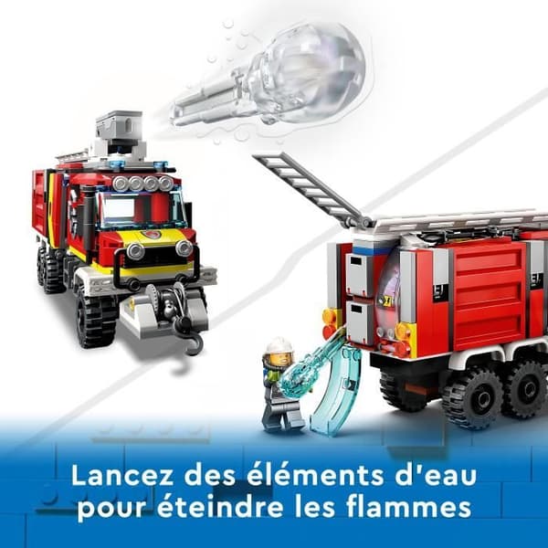 LEGO City 60374 Brandbilleksak med moderna drönare och minifigurer