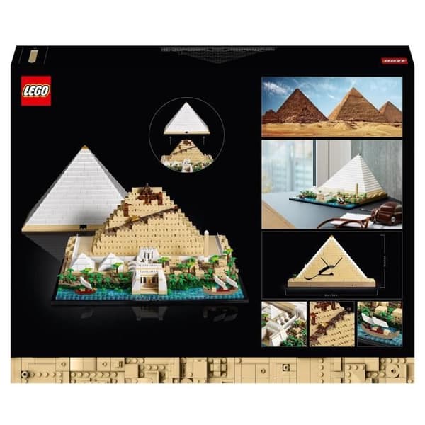 LEGO 21058 Architecture Den store pyramide i Giza, kreativ fritidsmodel til at bygge, verdensmonument og dekoration