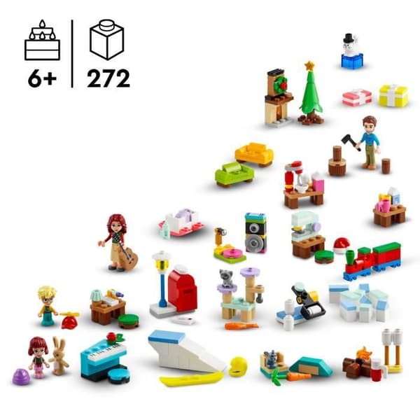 LEGO Friends 42637 Adventskalender 2024 Gaver før jul Indeholder 5 figurer