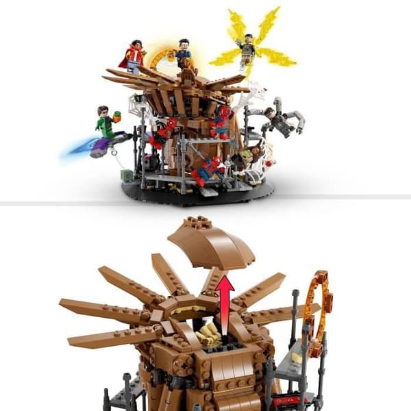 LEGO Marvel 76261 Spider-Man: Ingen vej hjem - Den endelige kamp - legetøj med 3 Peter Parkers, Green Goblin og Electro