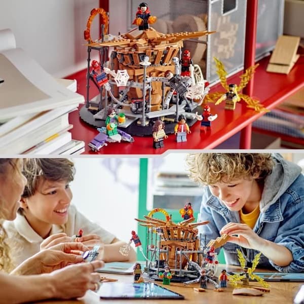 LEGO Marvel 76261 Spider-Man: Ingen vej hjem - Den endelige kamp - legetøj med 3 Peter Parkers, Green Goblin og Electro