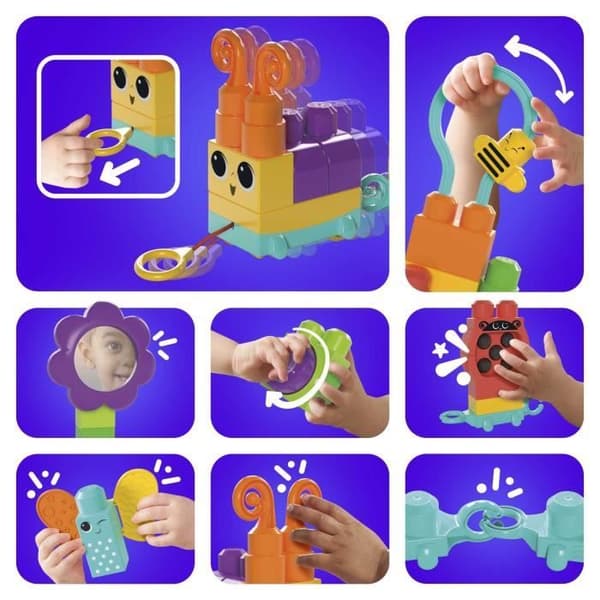 MEGA Bloks - Tog- og dyresæt - Byggelegetøj - 1 år og derover HKN44
