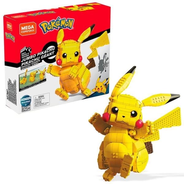 Mega Construx - Pokémon Giant Pikachu - Byggeklodser - Alder 8+ FVK81