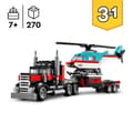 Miniatyrbild 2 av 6: LEGO 31146 Creator 3-i-1 Traktorlastbil med helikopter, helikopter och lastbil, flygplan och tankbil