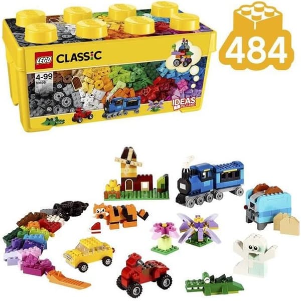 LEGO Classic 10696 Kreativ Klodskasse, Nem Legetøjsopbevaring, LEGO Masters Fangave