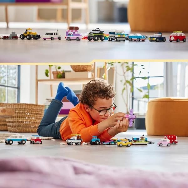 LEGO 11036 Klassiske kreative køretøjer, modelbil, politibil, lastbil og mere