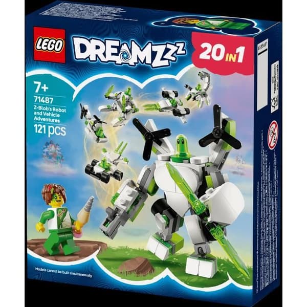 LEGO DREAMZzz 71487 Z-Blob Adventures: Robotter og køretøjer - 20-i-1 rollespil
