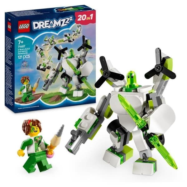 LEGO DREAMZzz 71487 Z-Blob Adventures: Robotter og køretøjer - 20-i-1 rollespil