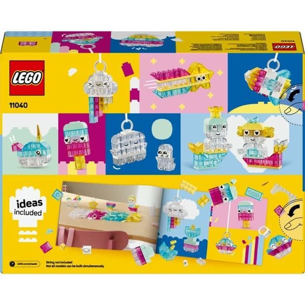 LEGO Classic 11040 Taianomaiset läpinäkyvät palikat - Rakennussetti 5-vuotiaille ja sitä vanhemmille