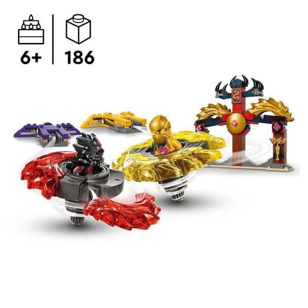 LEGO NINJAGO 71826 Spinjitzu-lohikäärmeen taistelupakkaus - Rakennussarja 6-vuotiaille ja sitä vanhemmille