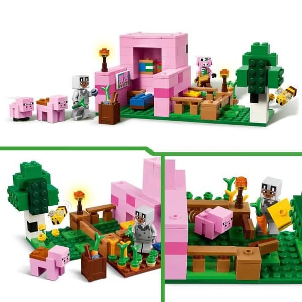 LEGO Minecraft 21268 Nasun talo - Rakennussetti 7-vuotiaille ja sitä vanhemmille tytöille