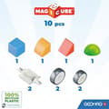 Miniatyrbillede 2 af 6: Magnetiske klodser - GEOMAG - Magicube 308 - 10 stk. - Forskellige former - Køretøjer - Genbrugsplast