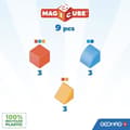 Pikkukuva 2 / 6: Magneettiset palikoiden - GEOMAG - Magicube 208 - 9 palaa - Erilaisia muotoja - Eläimet - Kierrätysmuovi