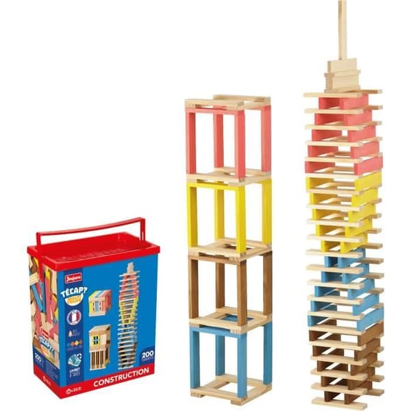 Técap Multicolor - Balanserings- och konstruktionsspel - JEUJURA - 200 bitar