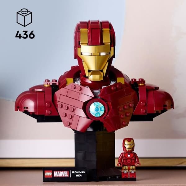 LEGO | Marvel 76327 Iron Man Buste MK4 - Voksen Byggesæt - Gaveidé