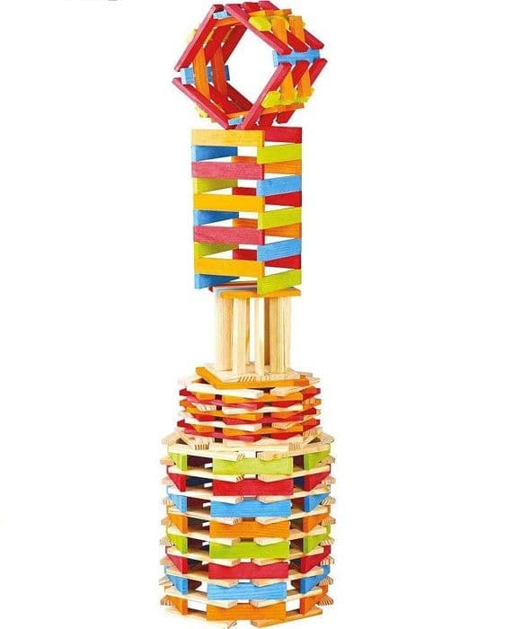 Trækonstruktionsspil - JEUJURA - TECAP COLOR - 200 brikker - Blandet - Fra 4 år