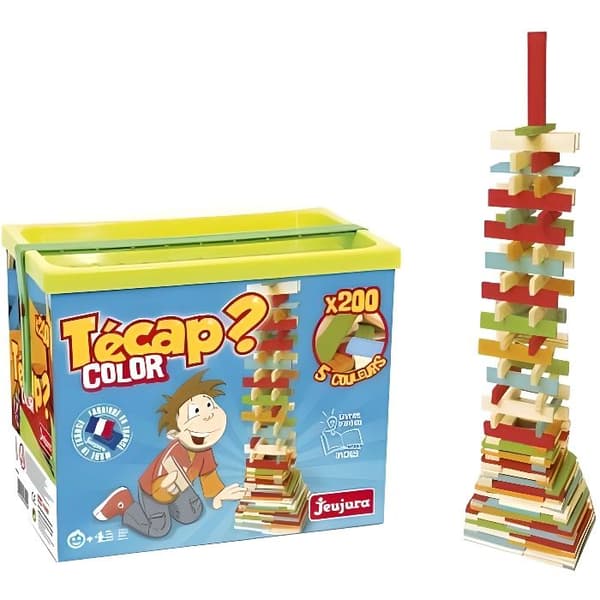 Trækonstruktionsspil - JEUJURA - TECAP COLOR - 200 brikker - Blandet - Fra 4 år