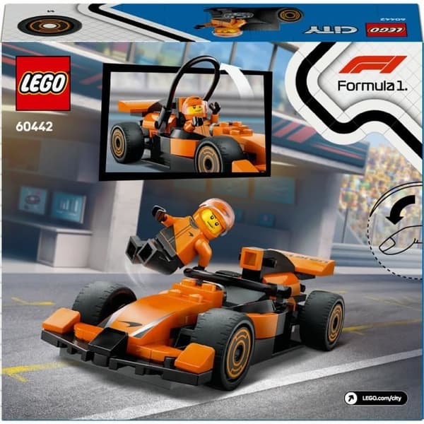 LEGO City 60442 McLaren racerbil med F1-förare - Leksak för pojkar från 6 år