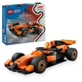 Miniatyrbild 1 av 6: LEGO City 60442 McLaren racerbil med F1-förare - Leksak för pojkar från 6 år