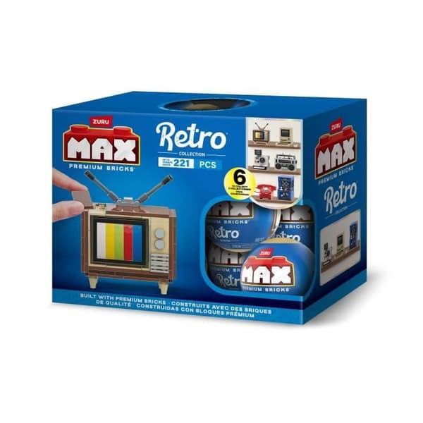 Byggesæt - ZURU - Retro - 221 dele - 6 designs - Nostalgisk atmosfære