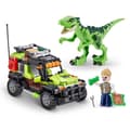 Miniatyrbillede 3 af 5: Byggesæt - ZURU - Dino Adventure Raptor Force - 252 dele - Lastbil inkluderet - Nemme instruktioner