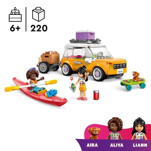 LEGO Friends 42659 Bilresa med vänner - Byggset för flickor 6 år