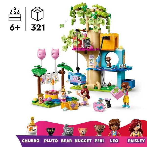 LEGO Friends 42666 Födelsedagskalas och klösträd - Spel för flickor från 6 år