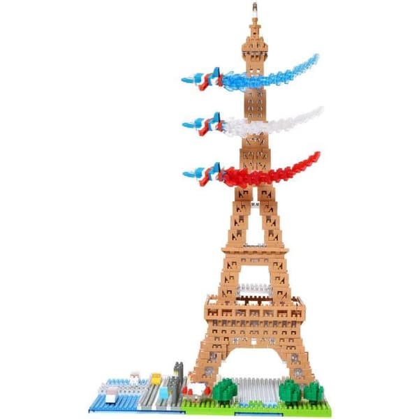 Nanoblock - Bandai - NB057 - Eiffeltårnet - 500 brikker - Gør-det-selv - Fra 8 år