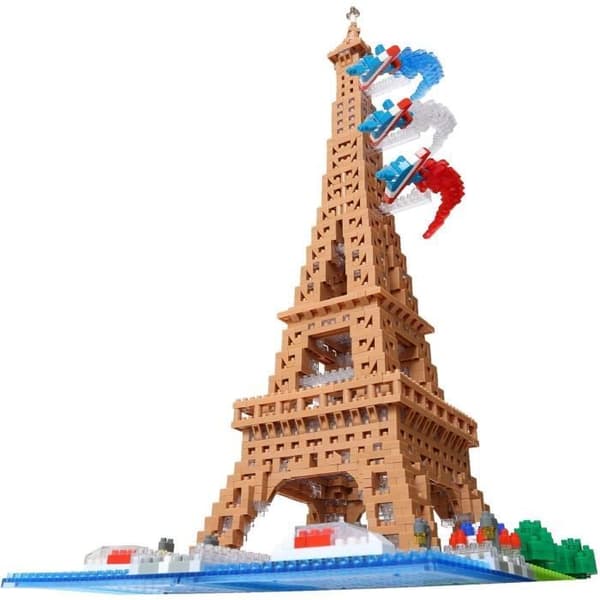 Nanoblock - Bandai - NB057 - Eiffeltårnet - 500 brikker - Gør-det-selv - Fra 8 år