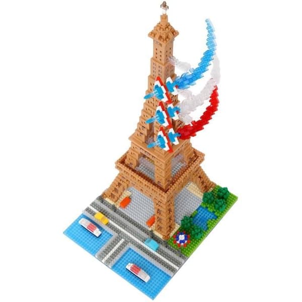 Nanoblock - Bandai - NB057 - Eiffeltårnet - 500 brikker - Gør-det-selv - Fra 8 år