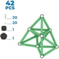 Pikkukuva 2 / 6: Rakennussarja - GEOMAG - Glow Recycled - 42 osaa - Luminescent - Magneettinen - Kierrätettyä muovia