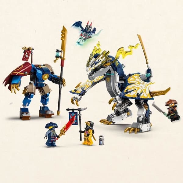 LEGO NINJAGO 71843 Rogues Dragerytterrobot - Byggesæt til drenge fra 8 år