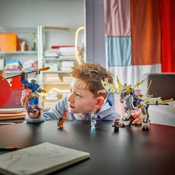 LEGO NINJAGO 71843 Rogues Dragerytterrobot - Byggesæt til drenge fra 8 år
