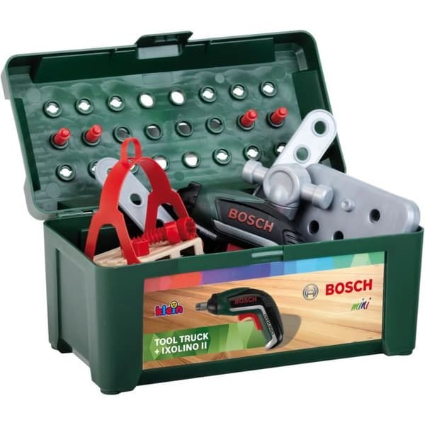 Tee-se-itse-lelu - KLEIN - Bosch DIY-kuorma-auto koottavaksi/purettavaksi - Rakennussarja, jossa on yli 80 osaa.