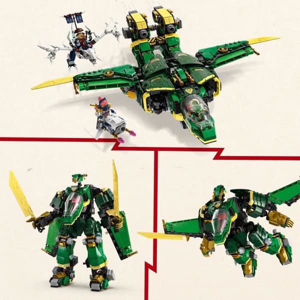 LEGO NINJAGO 71845 Lloyds Robotflygplan - Byggset för pojkar från 9 år