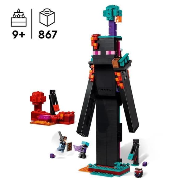 LEGO Minecraft 21279 Enderman Torn - Byggsattslek för pojkar från 9 år